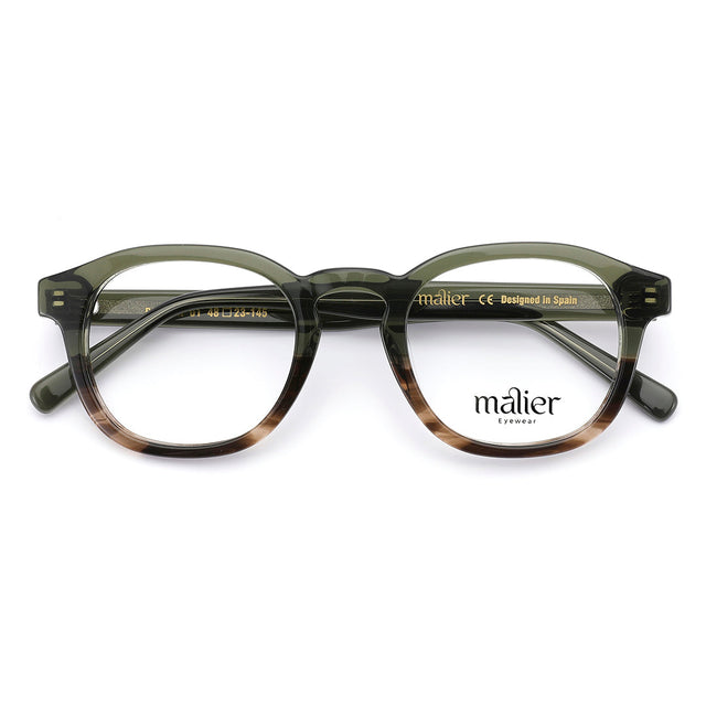 Proveedor óptico de monturas y gafas de sol , Mundogafas , BRANOR , Verde Habana 48-23-145 , Graduado ,