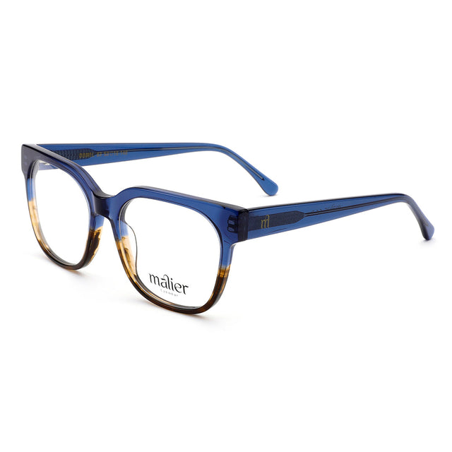 Proveedor óptico de monturas y gafas de sol , Mundogafas , DOMEL , Azul Habana 53-18-140 , Graduado ,