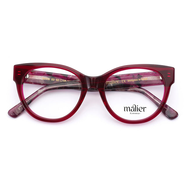 Proveedor óptico de monturas y gafas de sol , Mundogafas , NUVIA , Fucsia 52-18-145 , Graduado ,